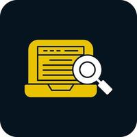 Online Search Vector Icon Design