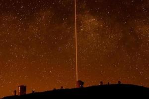 hermoso cielo nocturno foto