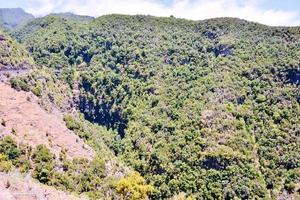 Scenic mountain landscape photo