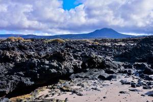 Scenic mountain landscape photo