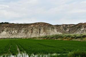 Scenic mountain landscape photo