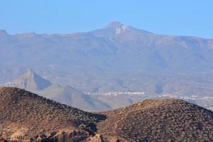 Scenic mountain landscape photo