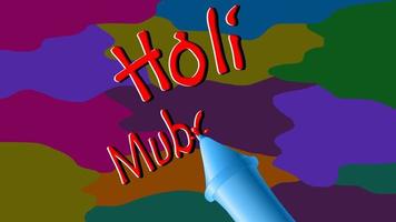 Happy Holi Festival of Colors Illustration of Colorful Gulal for Holi video