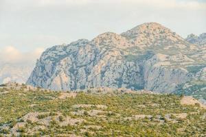 Scenic mountain landscape photo