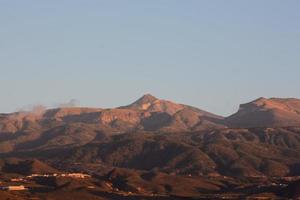 Scenic mountain landscape photo