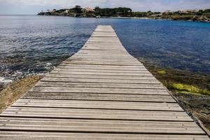 muelle en el agua foto