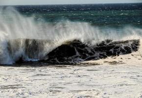 olas en el Oceano foto