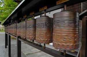 arquitectónico detalle de tradicional budista japonés templo foto