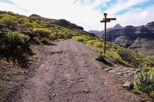 Scenic mountain landscape photo