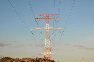 Tall power pylon photo