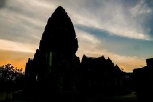 Ancient Buddhist temple in Asia photo