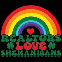 Realtors Love Shenanigans t-shirt design vector