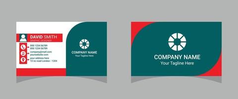 Professional Corporate Business Card Template Design vector