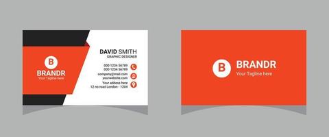 Business Card Template Design vector