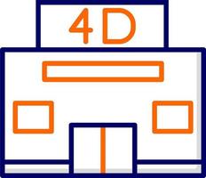 4d Cinema Vector Icon