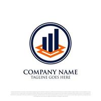 Professional finance consultant logo vector illustrations, can use for your trademark, branding identity or commercial brand