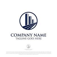 Modern  for accounting or real estate company logo vector, good for professional company logo designs vector