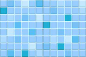 Blue tile seamless pattern. Swimming pool floor background. Bathroom or toilet ceramic wall texture. Interior or exterior mosaic surface vector