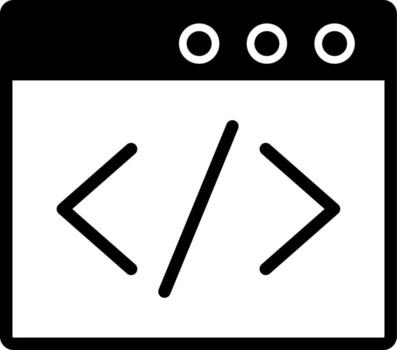 Browser Coding Vector Icon