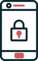 Mobile Security Vector Icon