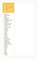 Shopping List Pad vector