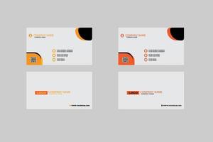 free Simple corporate business card Layou vector