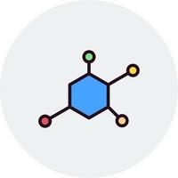 icono de vector de molécula