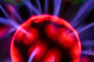 Colorful plasma ball photo