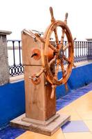 Ship steering helm photo