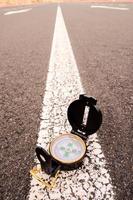 Compass on the road photo