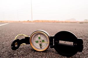 Compass on the road photo