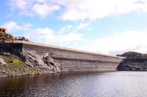 Dam on the river photo