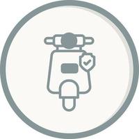 Scooter Insurance Vector Icon