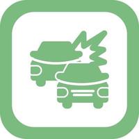 Accident Car Vector Icon