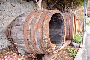 Barrels of wine photo