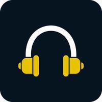 Audio Headset Vector Icon Design