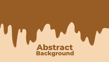 Chocolate melt abstract background vector