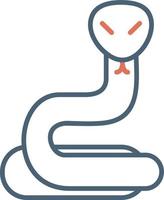 icono de vector de serpiente