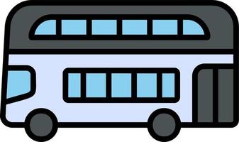 Double Decker Bus Vector Icon