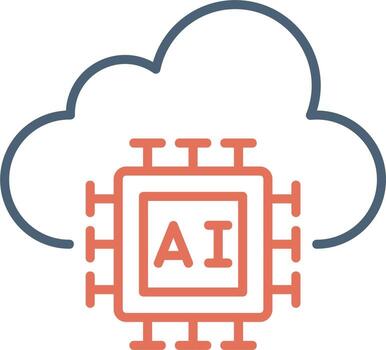 Cloud Intelligence Vector Icon