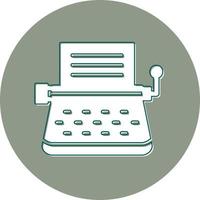 Typewriter Vector Icon