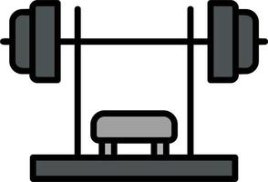 Bench Press Vector Icon