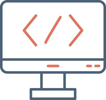 icono de vector de código