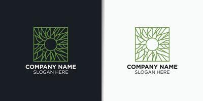 agriculture logo design template, elegant organic logo template vector