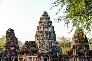 Ancient Buddhist temple in Asia photo