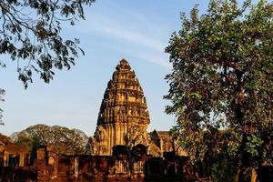 Ancient Buddhist temple in Asia photo