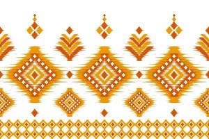 Ethnic ikat seamless pattern in tribal. Aztec geometric ethnic ornament print. Ikat pattern style. vector