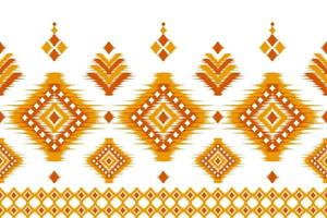 Ethnic ikat seamless pattern in tribal. Aztec geometric ethnic ornament print. Ikat pattern style. vector