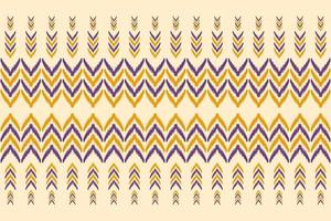 Ethnic ikat seamless pattern in tribal. Aztec geometric ethnic ornament print. Ikat pattern style. vector