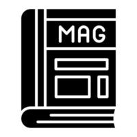 Magazine book vector design in modern style, premium icon